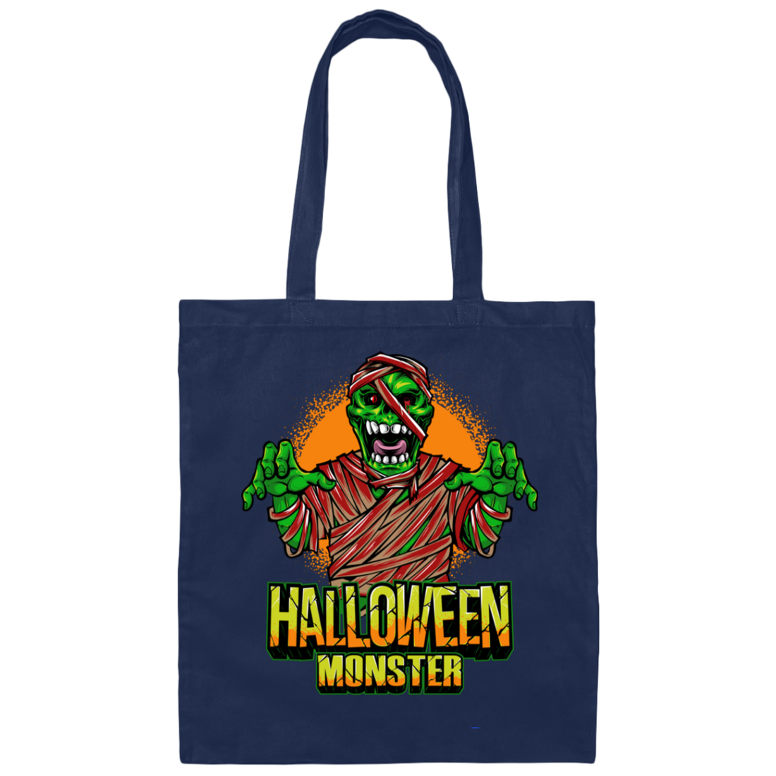 Halloween, Happy Halloween, Halloween Monster Canvas Tote Bag