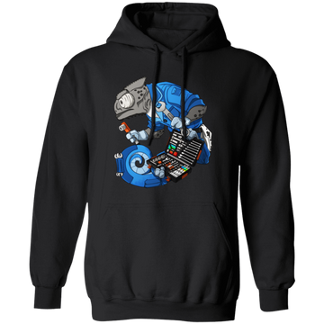 Car Mechanic, Chameleon Monster, Mechanic Monster, Big Mechanic Pullover Hoodie