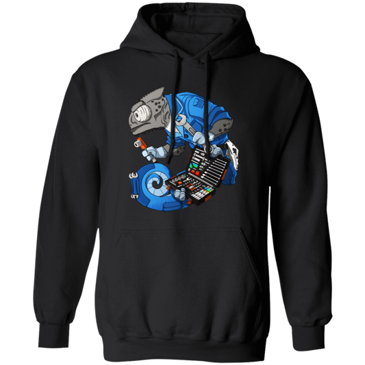 Car Mechanic, Chameleon Monster, Mechanic Monster, Big Mechanic Pullover Hoodie