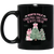 North Pole, Christmas Tree Farm Always Fresh, Merry Xmas, Warm Wishes Black Mug