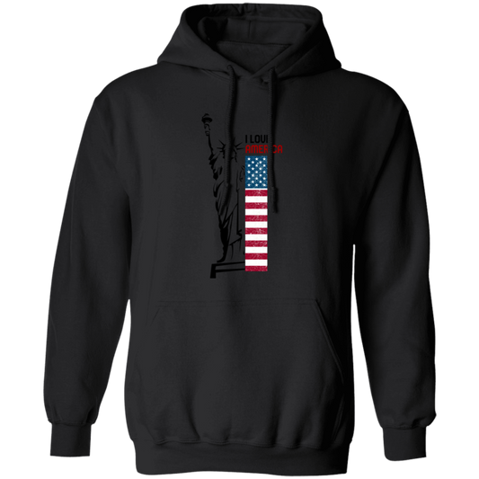 I Love America, Statue of Liberty, American Liberty Pullover Hoodie