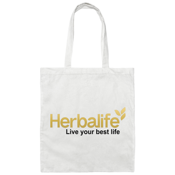 Herbalife New Logo Gold Canvas Tote Bag