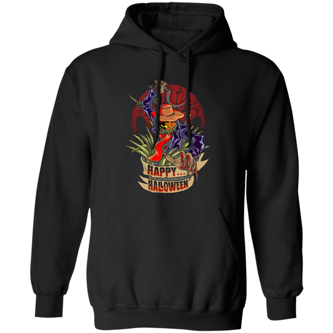Happy Halloween, Horror Man, Horror Night Pullover Hoodie