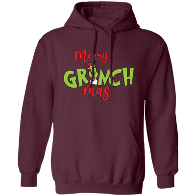 Merry Grinch-mas, Trendy Grinchmas, Grinch Christmas, Merry Christmas, Trendy Christmas Pullover Hoodie