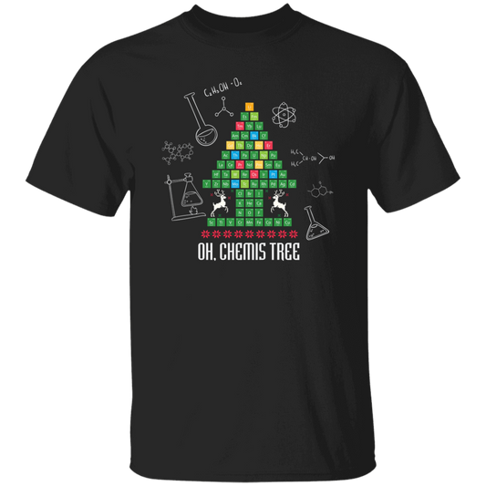 Oh Christmas, Chemis-Tree, Chemical Xmas, Chemical Board, Merry Christmas, Trendy Christmas Unisex T-Shirt