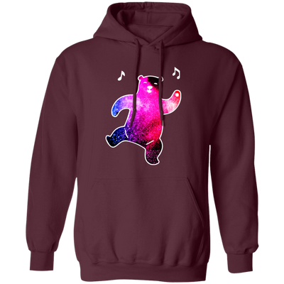 Happy Bear, Galaxy Bear, Love Galaxy Style, Love Bear, Funny Blink Bear Pullover Hoodie