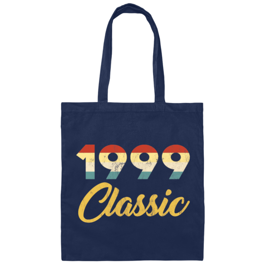 Classic Gift For 1999, 1999 Lover Gift, Birthday Gift Idea, Birthday Canvas Tote Bag