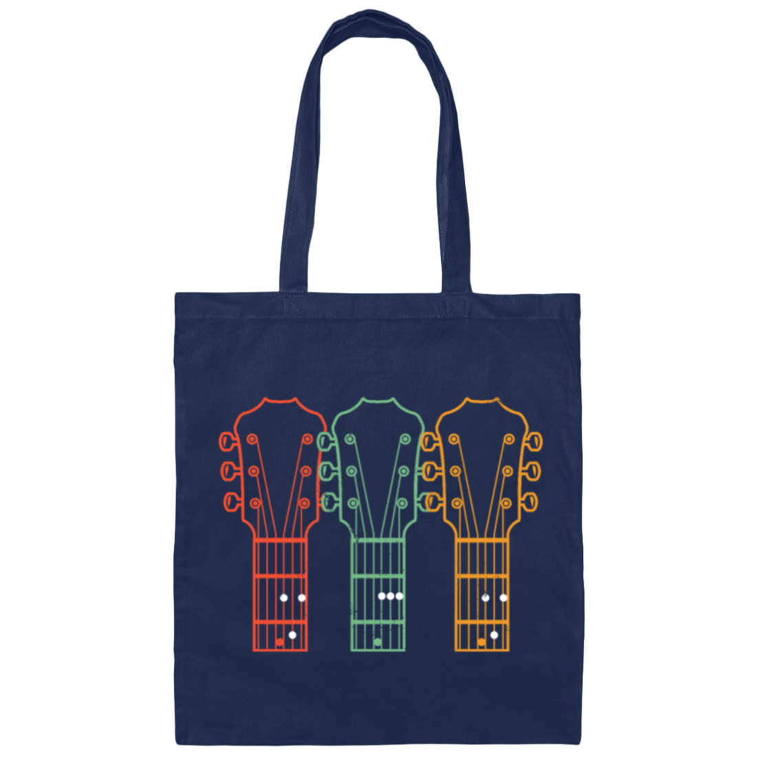 Retro Guitar Dad, Dad Guitar Chords Canvas Tote Bag