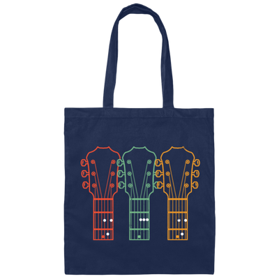 Retro Guitar Dad, Dad Guitar Chords Canvas Tote Bag