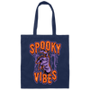 Spooky Vibes, Halloween Party, Halloween Holiday Canvas Tote Bag