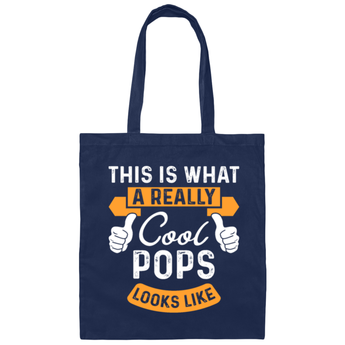 Pops Grandpa, Grandpa lover Canvas Tote Bag