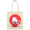 Cat Ramen, Love Ramen, Cat Eat Japanese Noodles Canvas Tote Bag