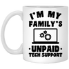 I'm My Family_s Unpaid Tech Support, Setting Laptop White Mug