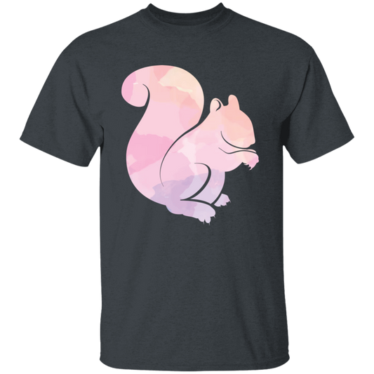 Squirrel Silhouette, Watercolor Squirrel, Animal Silhouette Unisex T-Shirt