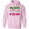 Rejoice In The Lord, Love Snowman, Four Snowman, Set Of Snowman, Merry Christmas, Trendy Christmas Pullover Hoodie