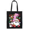 Groovy Santa, Funny Santa, 90s Christmas, Groovy Holiday, Merry Christmas, Trendy Chrismas Canvas Tote Bag