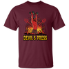 Devil Loveer Gift, Best Of Devil, Devil In Hell, Beside Fire Unisex T-Shirt