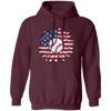 American Baseball, Sunflower Baseball, Leopard Sunflower-3 Pullover Hoodie