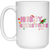 Merry Christmas, Pinky Christmas, Pink Lover, Christmas Lover, Merry Christmas, Trendy Christmas White Mug