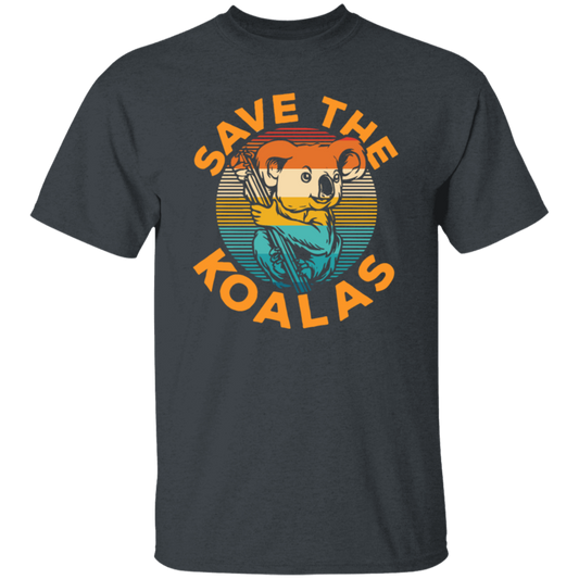 Vintage Wilderness Animal Gift, Save The Koalas, Vintage Cute Koalas Unisex T-Shirt