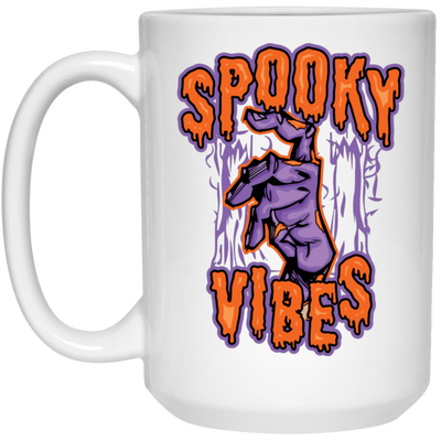 Spooky Vibes, Halloween Party, Halloween Holiday White Mug