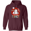 It's Fine, Everythings Fine, Melting Snowman, Plaid Xmas, Merry Christmas, Trendy Christmas Pullover Hoodie