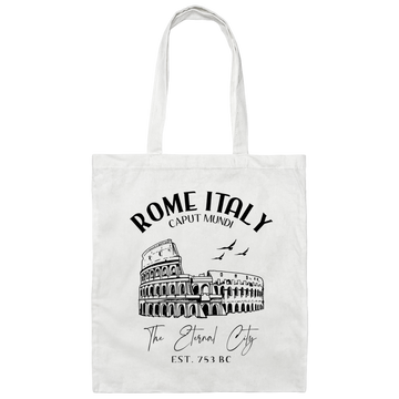 Rome Italy, Caput Mundi, The Eternal City, EST 753 BC Canvas Tote Bag