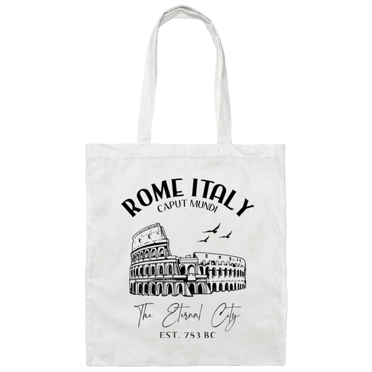 Rome Italy, Caput Mundi, The Eternal City, EST 753 BC Canvas Tote Bag