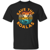 Vintage Wilderness Animal Gift, Save The Koalas, Vintage Cute Koalas Unisex T-Shirt