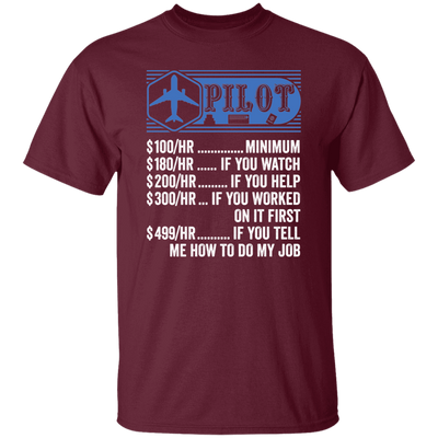 Pilot Hourly Rate, Funny Pilot, Best Of Pilot Unisex T-Shirt