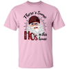 There's Some Ho's In This House, Cool Santa, Red Plaid Hat, Merry Christmas, Trendy Christmas Unisex T-Shirt