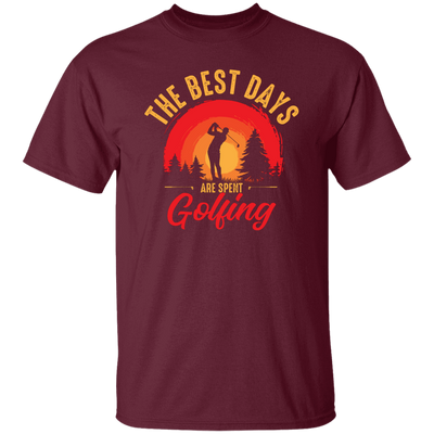 The Best Days Are Spent Golfing, Retro Golf Player Unisex T-Shirt