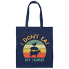 I Don't Eat My Homies - Funny Vegan and Vegetarian Canvas Tote Bag