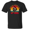 Native American Runs Through My Veins, Retro Aborigines Unisex T-Shirt