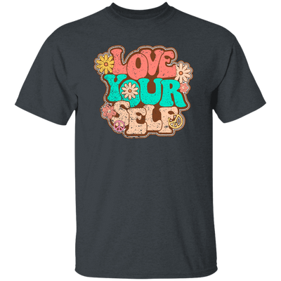 Love Yourself, Peace Love Yourself, Groovy Style, Retro Lovely Gift Unisex T-Shirt