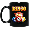 Bingo Queen, Love Bingo, Lottery Ticket, Win Lottery Black Mug