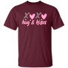 Xoxo, Hug And Kisses, Valentine's Day, Leopard Valentine, Valentine's Day, Trendy Valentine Unisex T-Shirt