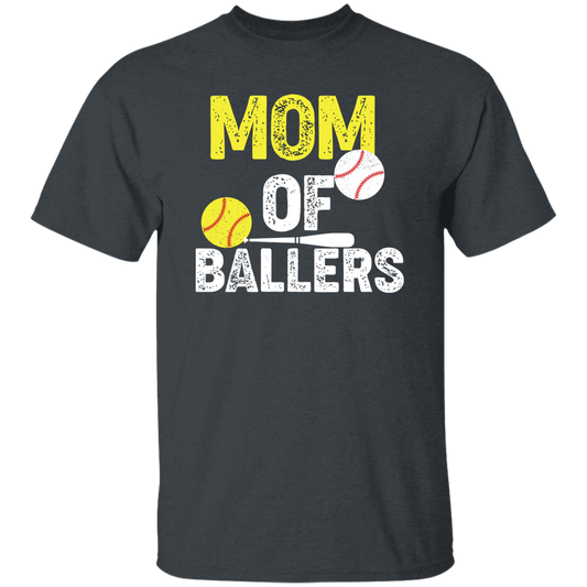 Mom Of Ballers, Baseball Sport, Retro Baseball Player Unisex T-Shirt