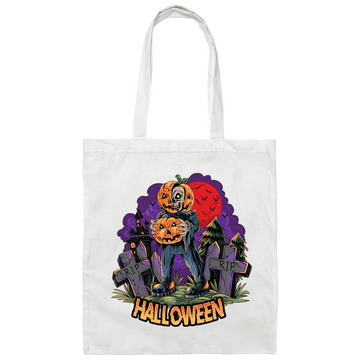 Halloween Holiday, Happy Halloween, Horror Night Canvas Tote Bag