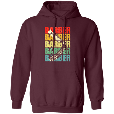 Barber Vintage, Love Barber Gift, Retro Barber, Barber In Classic Pullover Hoodie