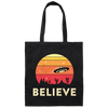 Model Space Ship, Believe in UFOs Bob Lazar Sports Canvas Tote Bag