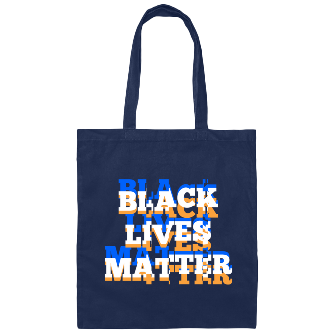 Black Lives Matter Glitch Effect, Black Lives Matter, Black History Canvas Tote Bag
