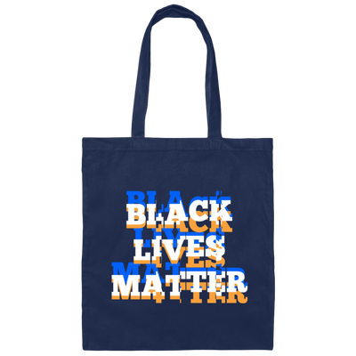 Black Lives Matter Glitch Effect, Black Lives Matter, Black History Canvas Tote Bag