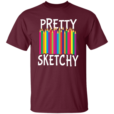 Pretty Sketchy, Color Pencils, Colorful, Sketching Unisex T-Shirt