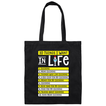 Chicken Agriculture, Chicken Lovers, Farming Life Canvas Tote Bag