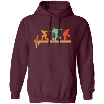 Bowling Lover, Retro Bowling, Bowling Lover Gift, Vintage Gift Pullover Hoodie