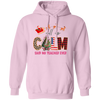 All Is Calm Said No Teacher Ever, Reindeer Ride Santa Christmas Pullover Hoodie