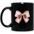 Pink Bow, Strawberry Lover, Strawberries Bow, Xmas Gift Black Mug