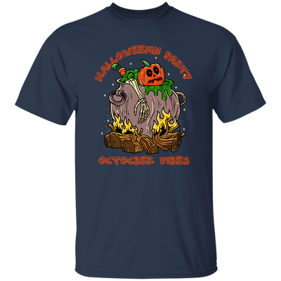 October Vibes, Halloween Party, Horror Party, Horror Pumpkin Unisex T-Shirt