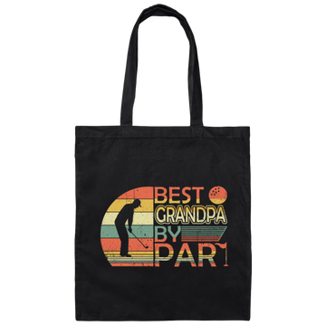 Retro Best Grandpa By Par, Best Dad Canvas Tote Bag